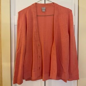 $25 ❌ SEND OFFER ❌ Chicos Orange Cardigan